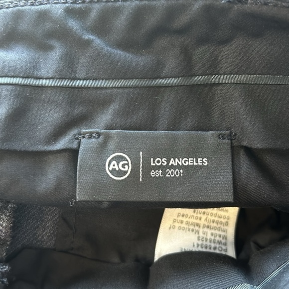 AG Tailored Deven Pant High Rise Ultra Wide Leg Trouser Plaid Sz 30 NEW - Picture 10 of 12